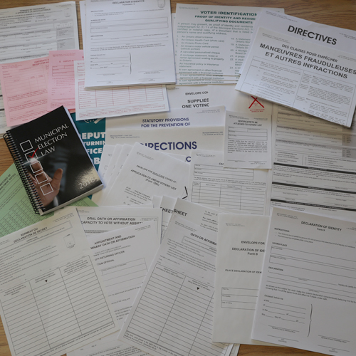 Ontario Voting Forms Kit French forms included