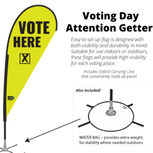 High-Visibility Voting Place Flags