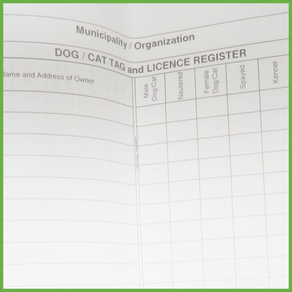 Item 0233 - Dog tag and licence register