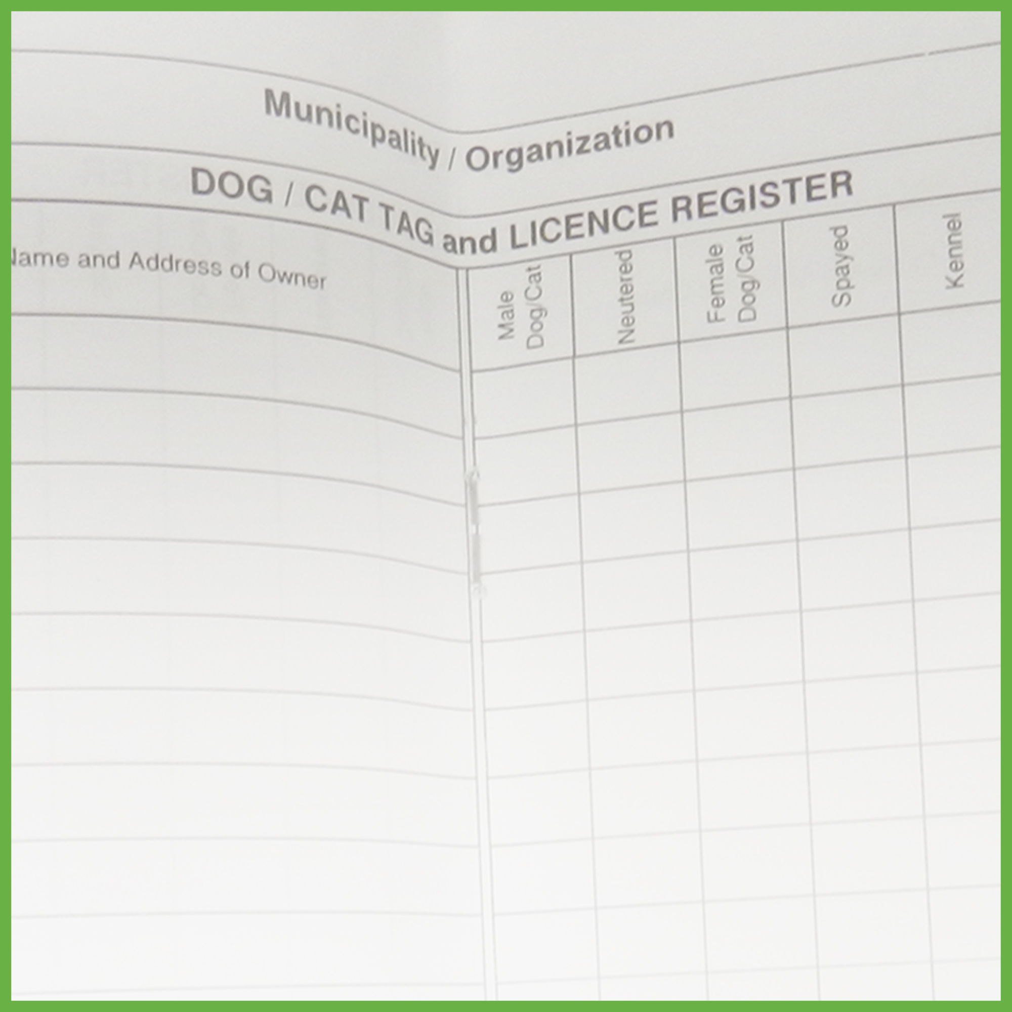 Item 0233 - Dog tag and licence register Item 0233 - Dog tag and licence register