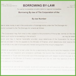 Item 1110 - Borrowing By-Law