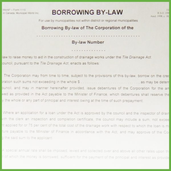 Item 1110 - Borrowing By-Law