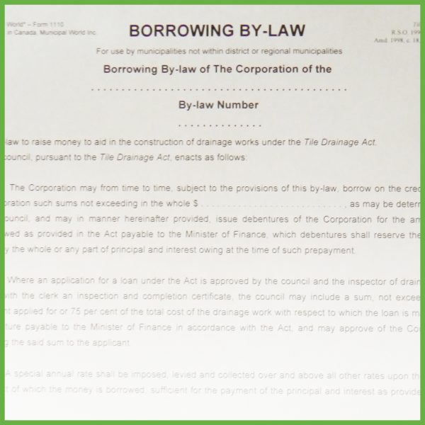 Item 1110 - Borrowing By-Law