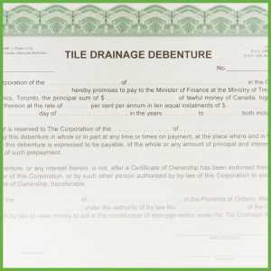 Item 1113 - Tile Drainage Debenture - Form 4