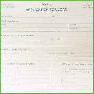Item 1116 - Application for Loan