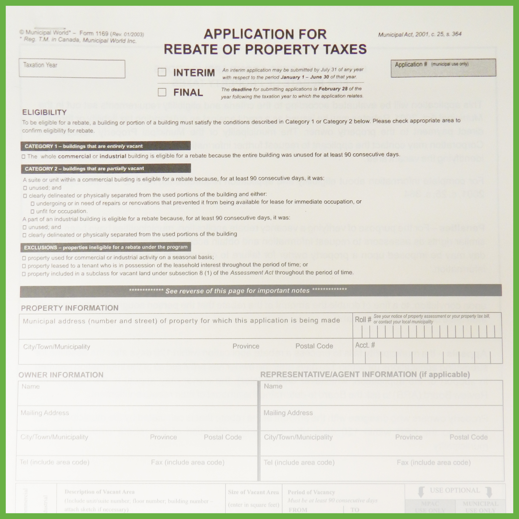 Tax Rebates For Members Of Hoas