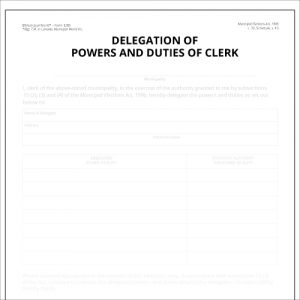 Item 1201 - Delegation of powers and duties of clerk