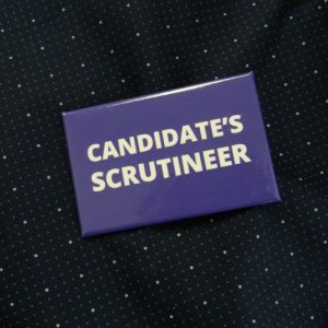 Item 1338 - Badge - Candidate's Scrutineer