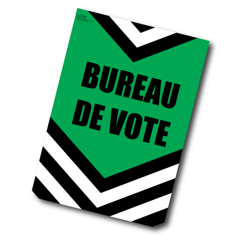 Item 1236F - Bureau de vote (affiche)