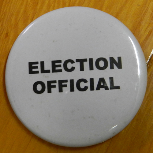 Item 1335 - Badge - Election Official