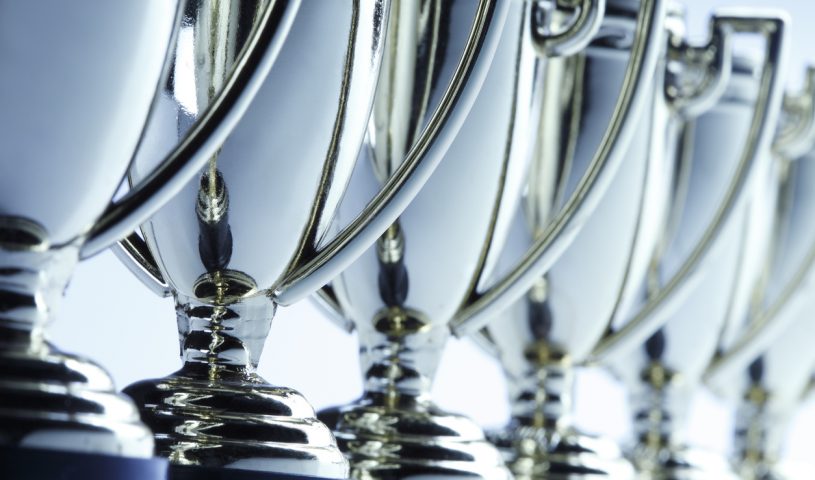 Row of trophies