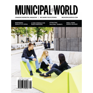 Municipal World Magazine August 2018 issue cover - Redefining Quality of Living