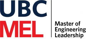 University of British Columbia Master of Engineering Leadership Logo