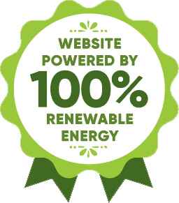 Website Powered by 100% Renewable Energy