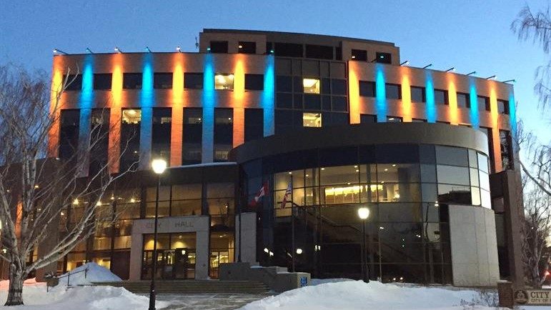 Lethbridge, City of AB - city hall lights