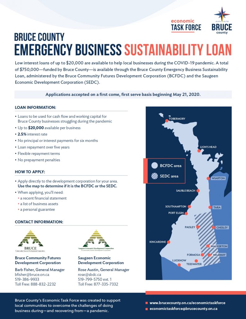 Bruce County Emergency Business Sustainability Loan