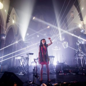 Musical performance inside a church