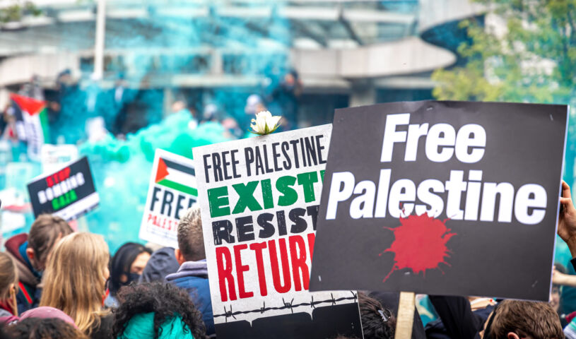 Israel-Gaza: London protesters take to the streets in support of